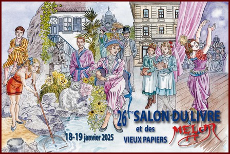 Carte postale du 26e salon livre MELUN 2025