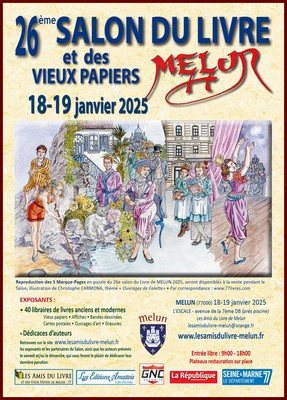 Affiche du 26ème Salon du Livre de MELUN (77)